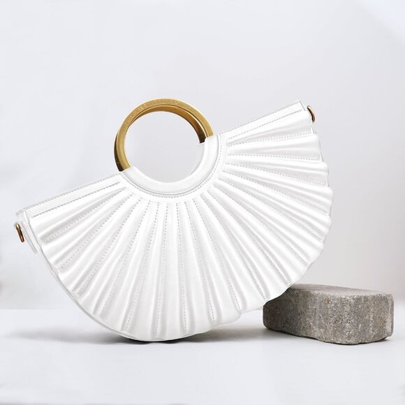 AlkeMe Atelier Water Moon Satchel - White OS - Picture 5 of 8